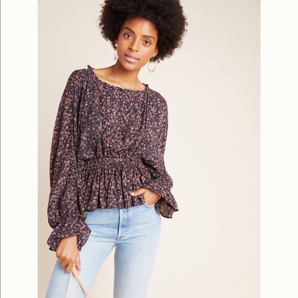 Anthropologie Nichola Peplum blouse